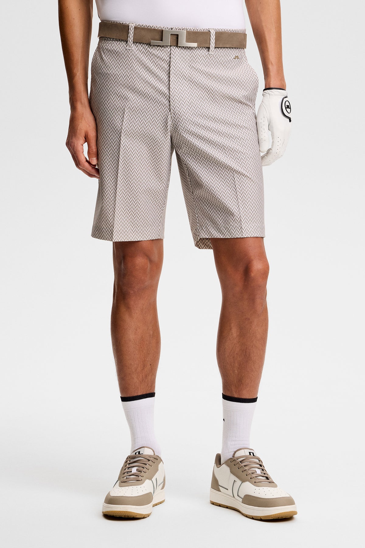 Eloy Print Shorts in Bridge Stack Brindle S by J.Lindeberg