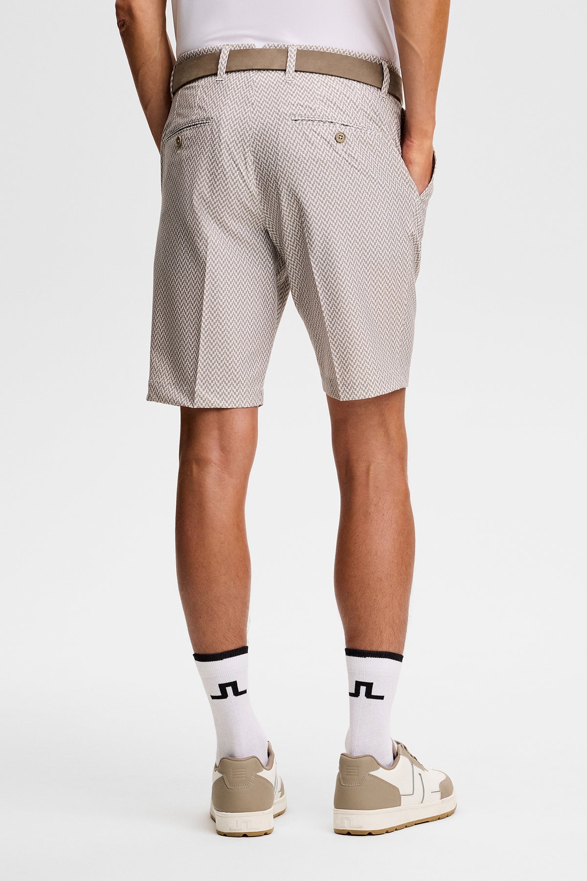 Eloy Print Shorts in Bridge Stack Brindle S by J.Lindeberg