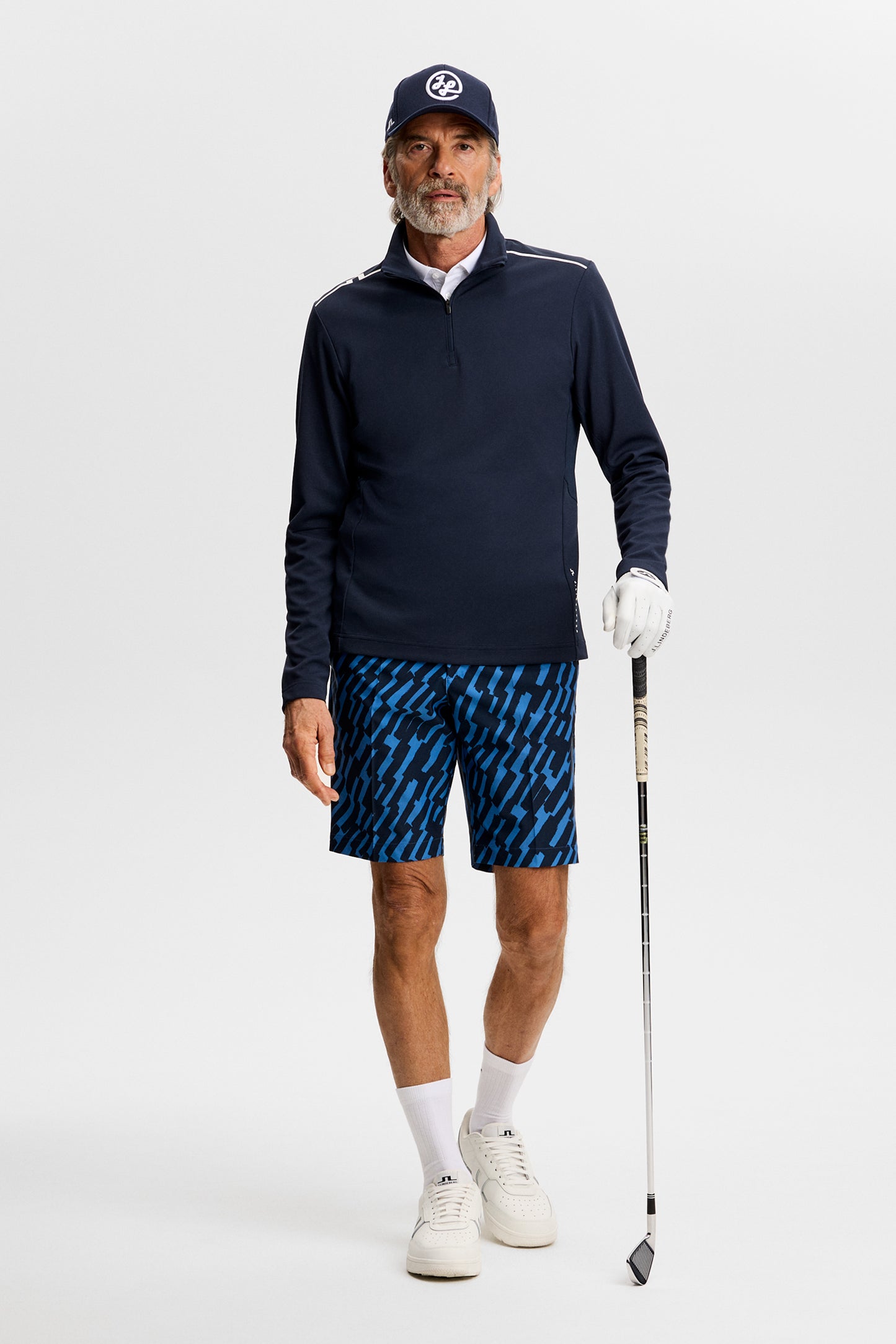 Eloy Print Shorts in Oak Federal M by J.Lindeberg