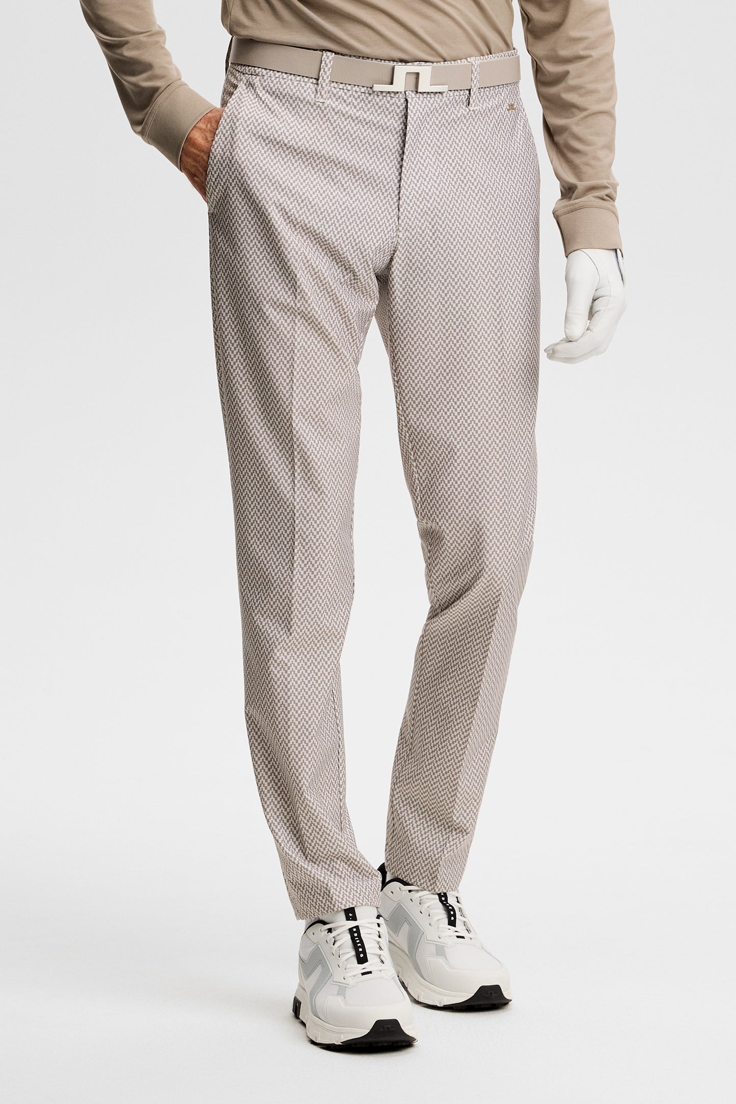 Ellott Print Pant in Bridge Stack Brindle S by J.Lindeberg