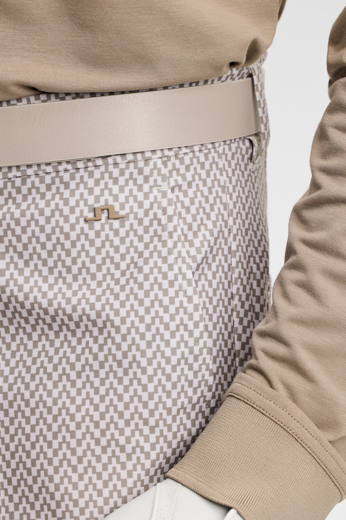 Ellott Print Pant in Bridge Stack Brindle S by J.Lindeberg