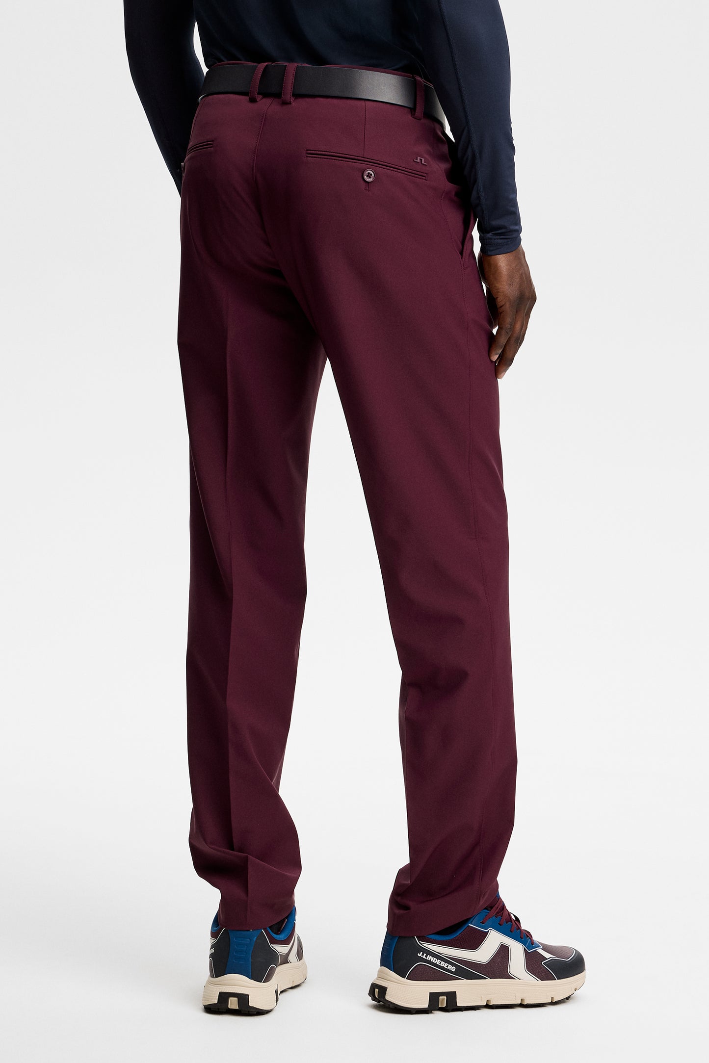 Mitch pant Micro High Stretch in Winetasting by J.Lindeberg