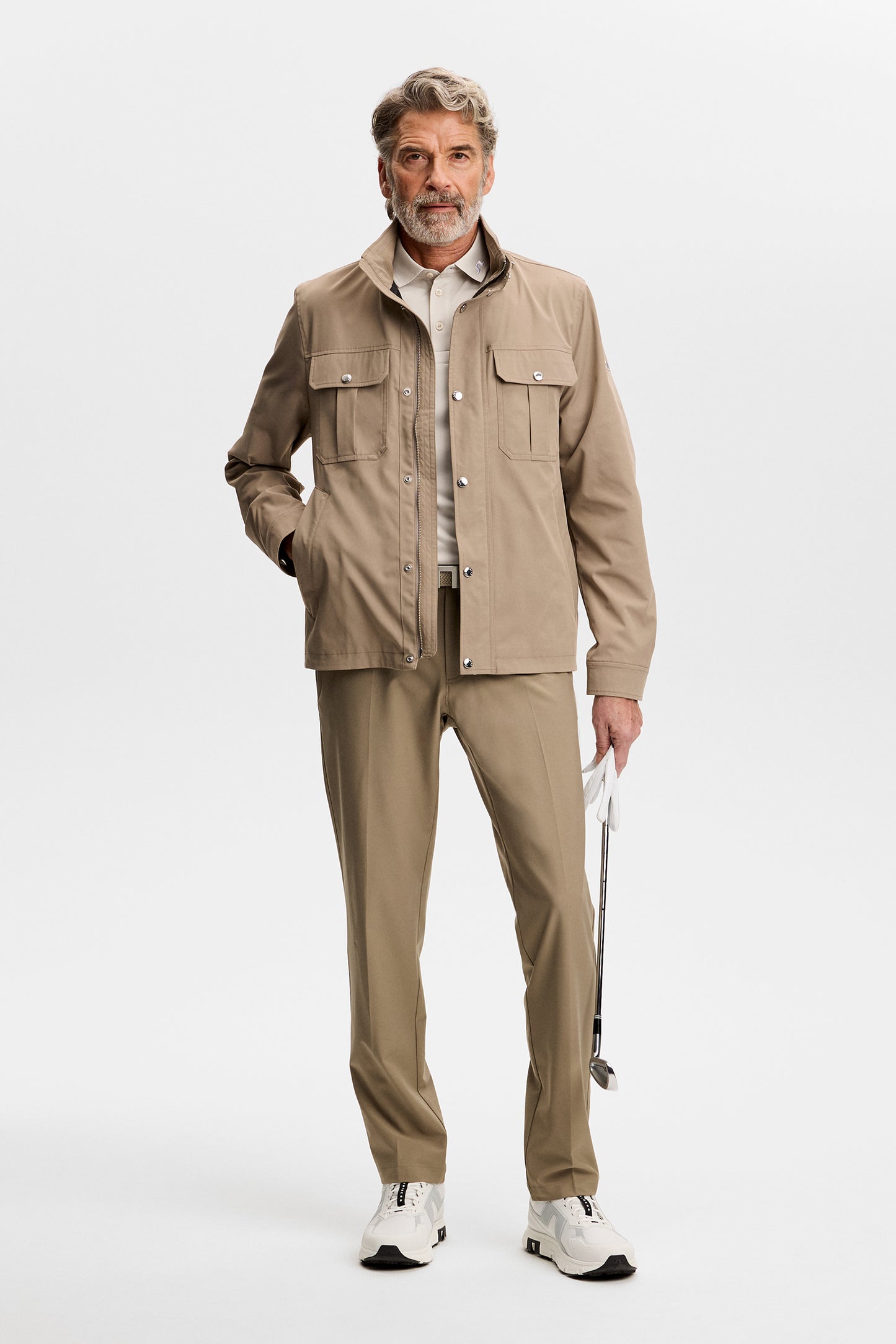 Mitch pant Micro High Stretch in Brindle by J.Lindeberg