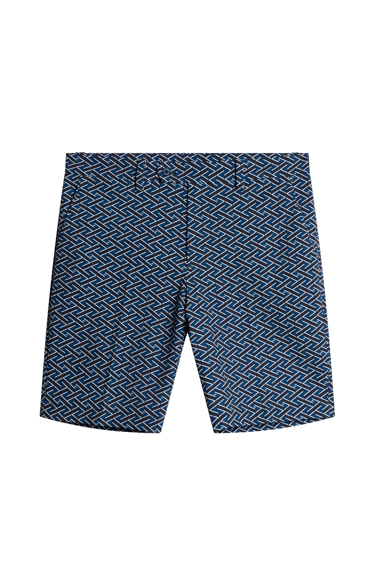 Vent Print Shorts in Ladder Estate Navy S by J.Lindeberg