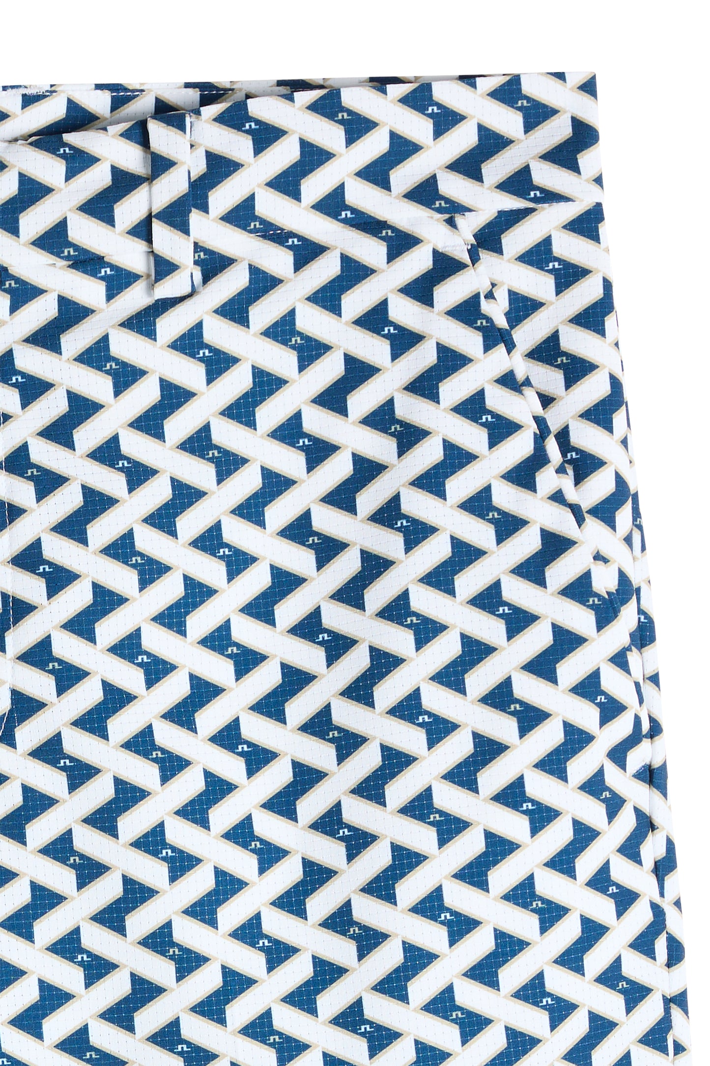 Vent Print Shorts in Ladder Estate White S by J.Lindeberg