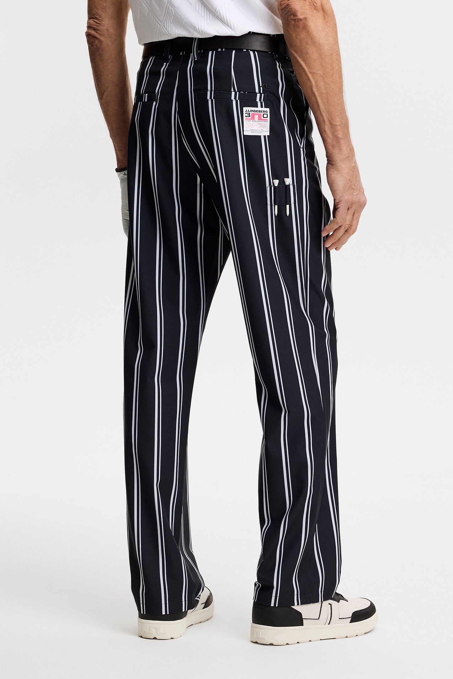 30Y Devyn Striped Golf Pant in 2-1 Stripe Print by J.Lindeberg