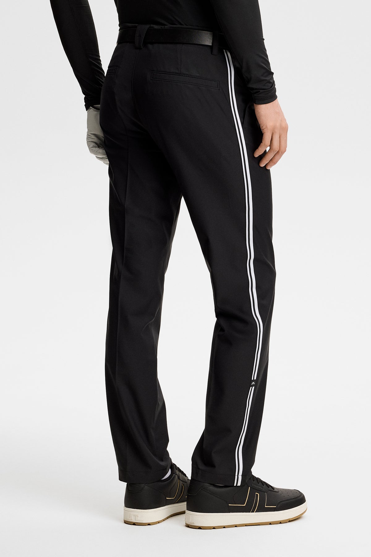 Mitch Stripe pant in Black by J.Lindeberg