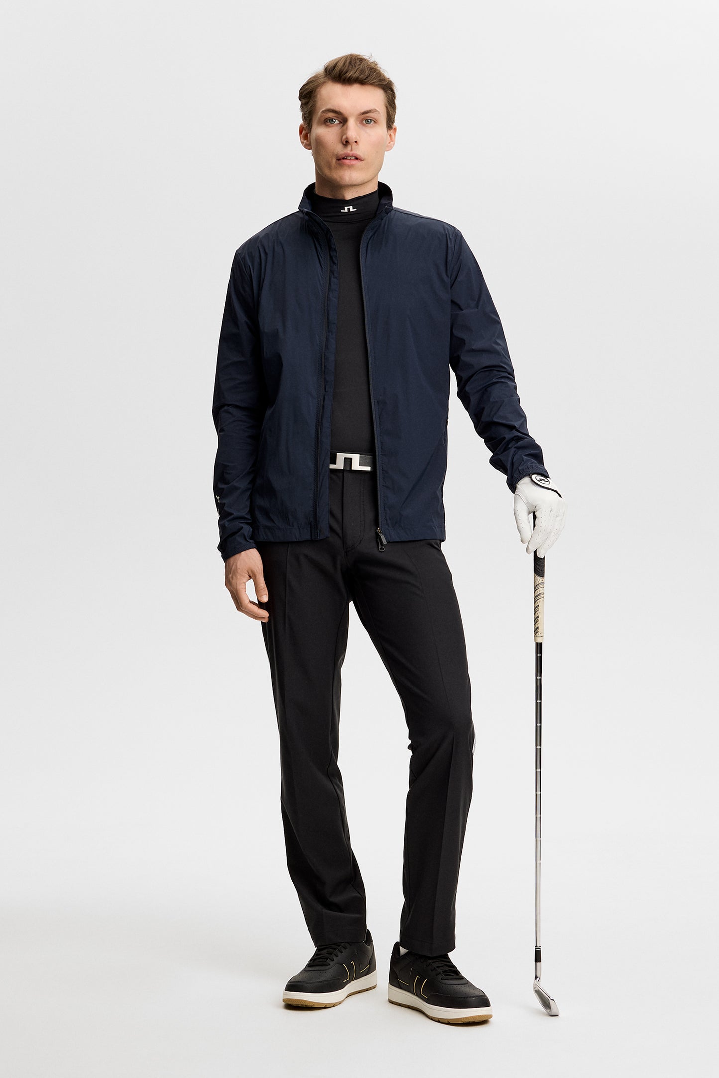 Mitch Stripe pant in Black by J.Lindeberg