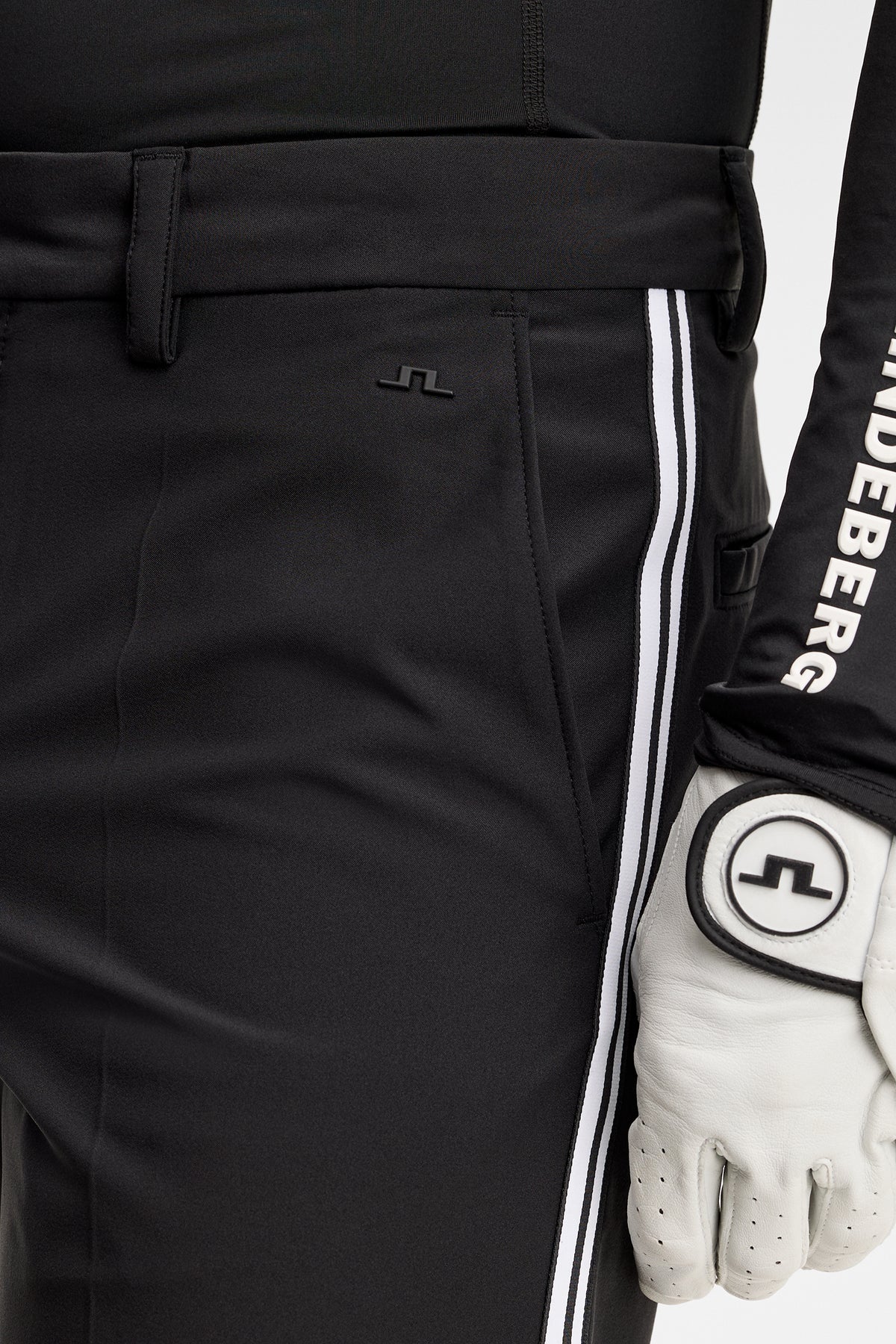 Mitch Stripe pant in Black by J.Lindeberg