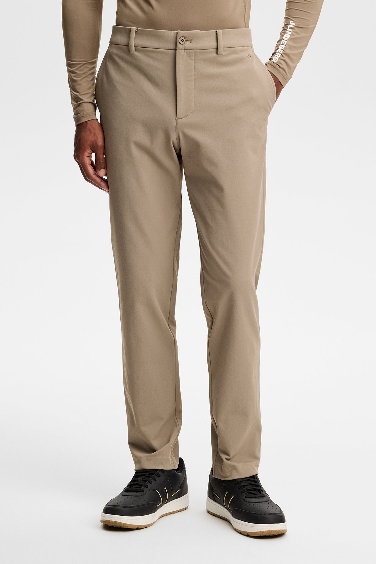 Ellott Fleece Twill Pant in Brindle by J.Lindeberg