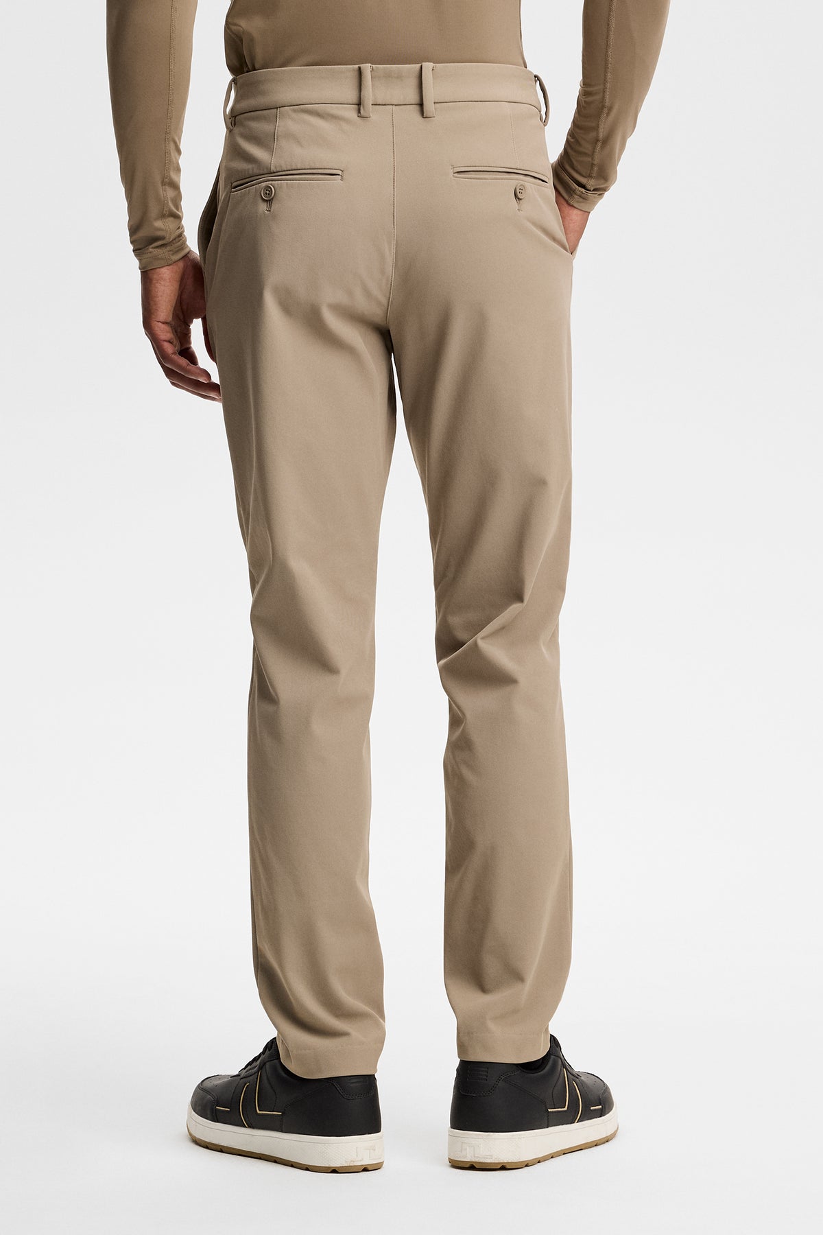 Ellott Fleece Twill Pant in Brindle by J.Lindeberg