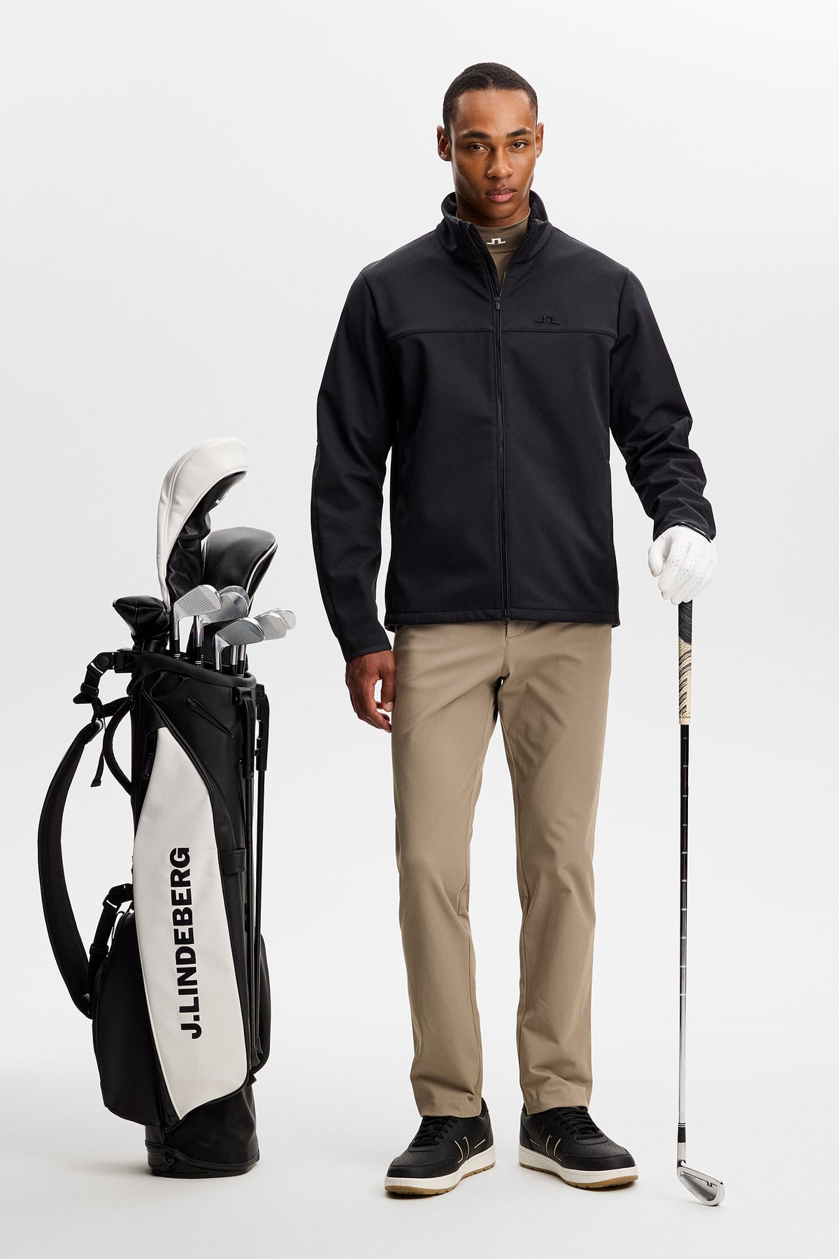Ellott Fleece Twill Pant in Brindle by J.Lindeberg