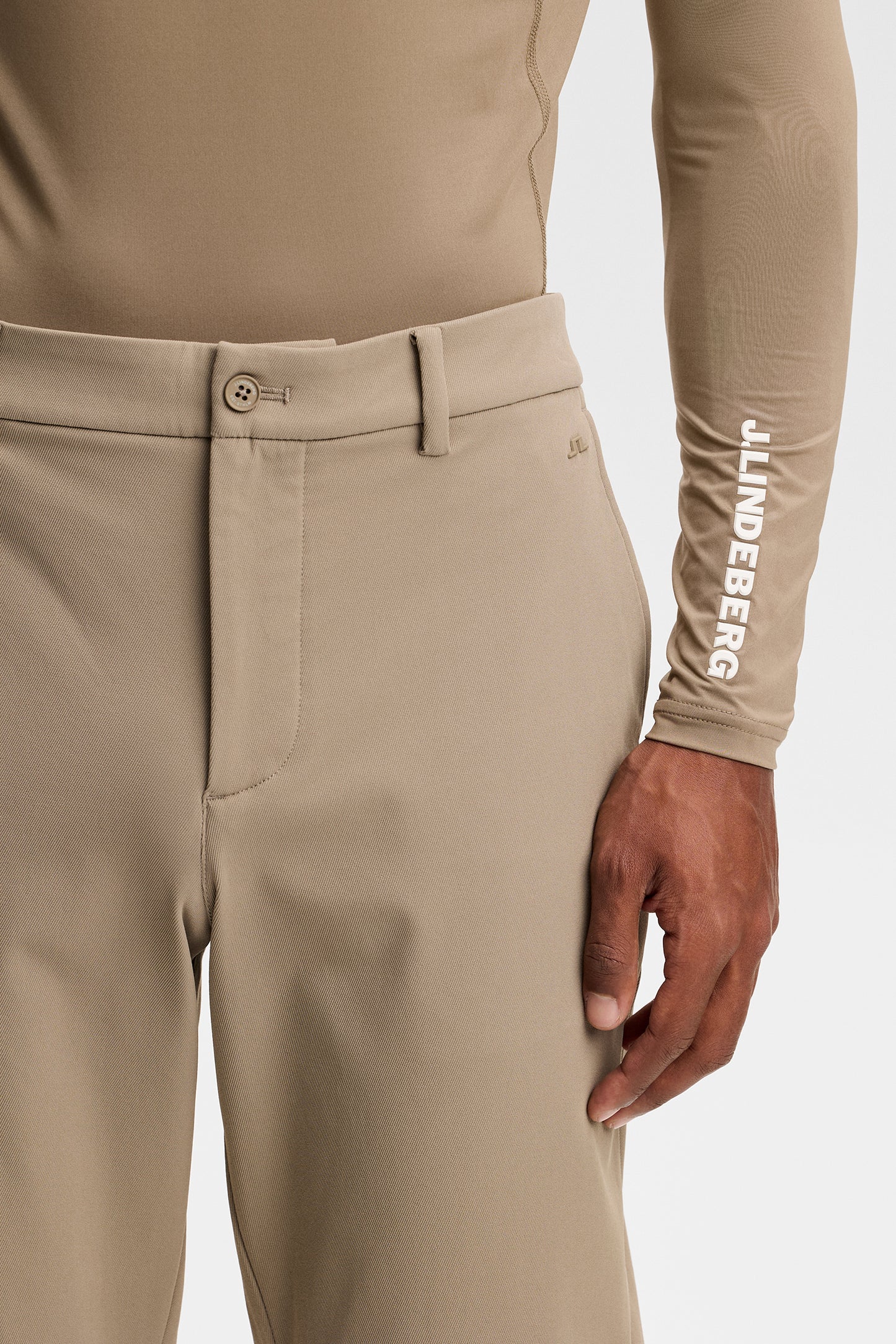 Ellott Fleece Twill Pant in Brindle by J.Lindeberg