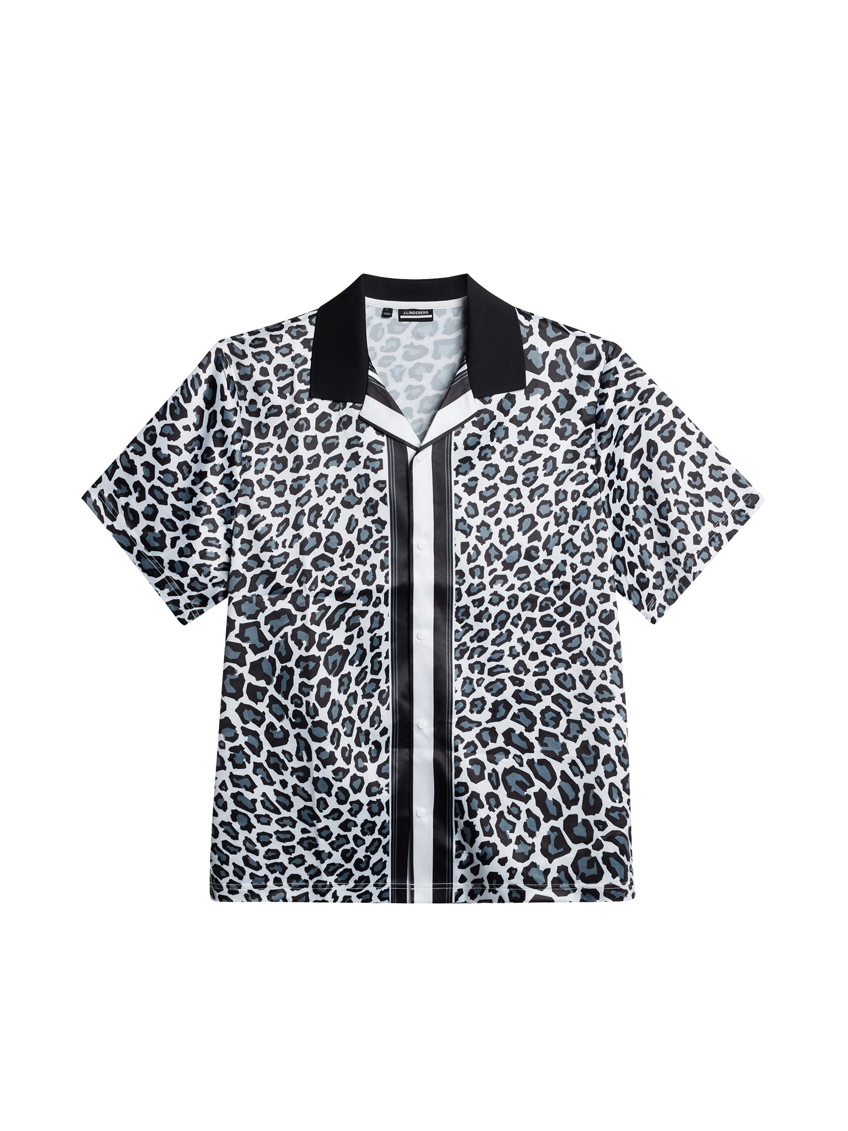 제이린드버그 J.LINDEBERG Roscoe Print Shirt,BW Leopard