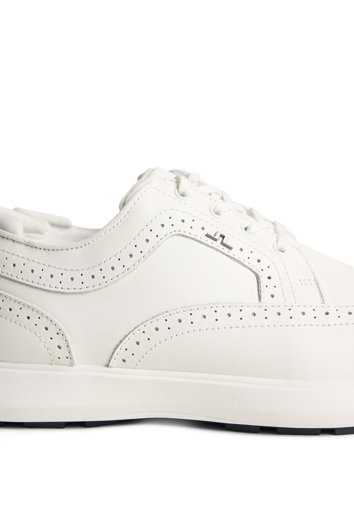 Fairway Brogue Golf Sneaker in White by J.Lindeberg