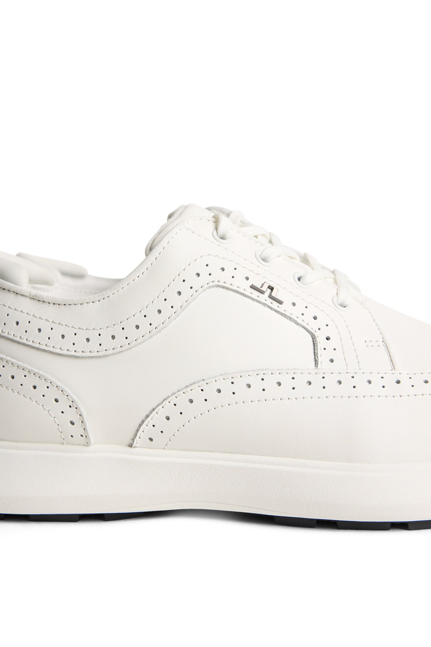Fairway Brogue Golf Sneaker in White by J.Lindeberg