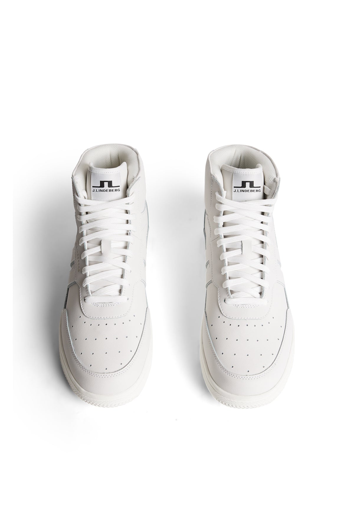 Ace High-Top Golf Sneaker in White by J.Lindeberg