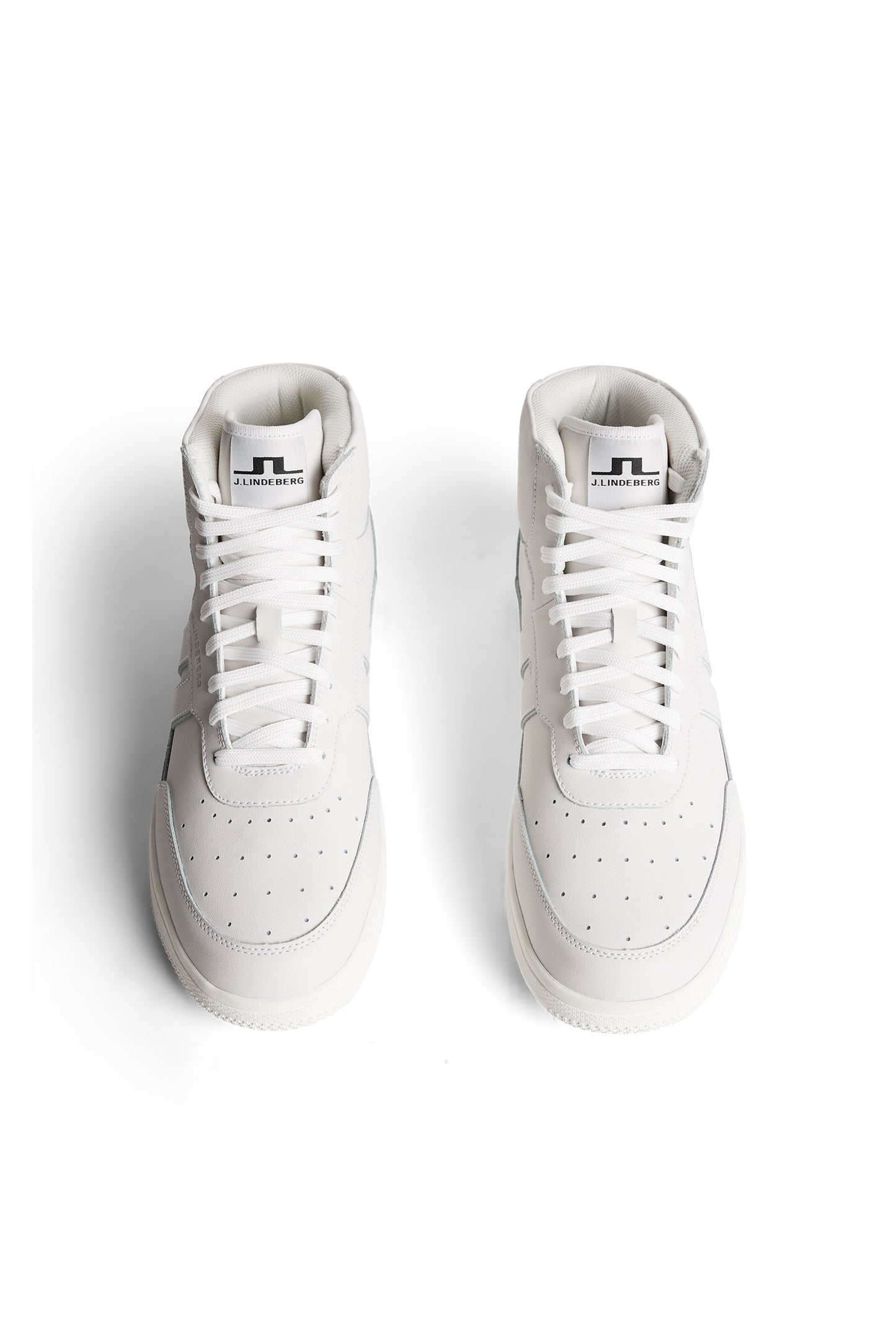 Ace High-Top Golf Sneaker in White by J.Lindeberg