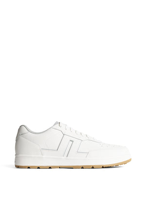 Ace Low-Top Golf Sneaker in White by J.Lindeberg