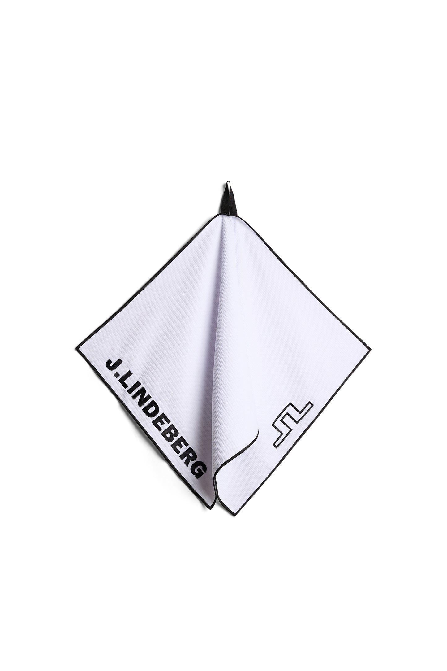 JL Golf Towel in White by J.Lindeberg