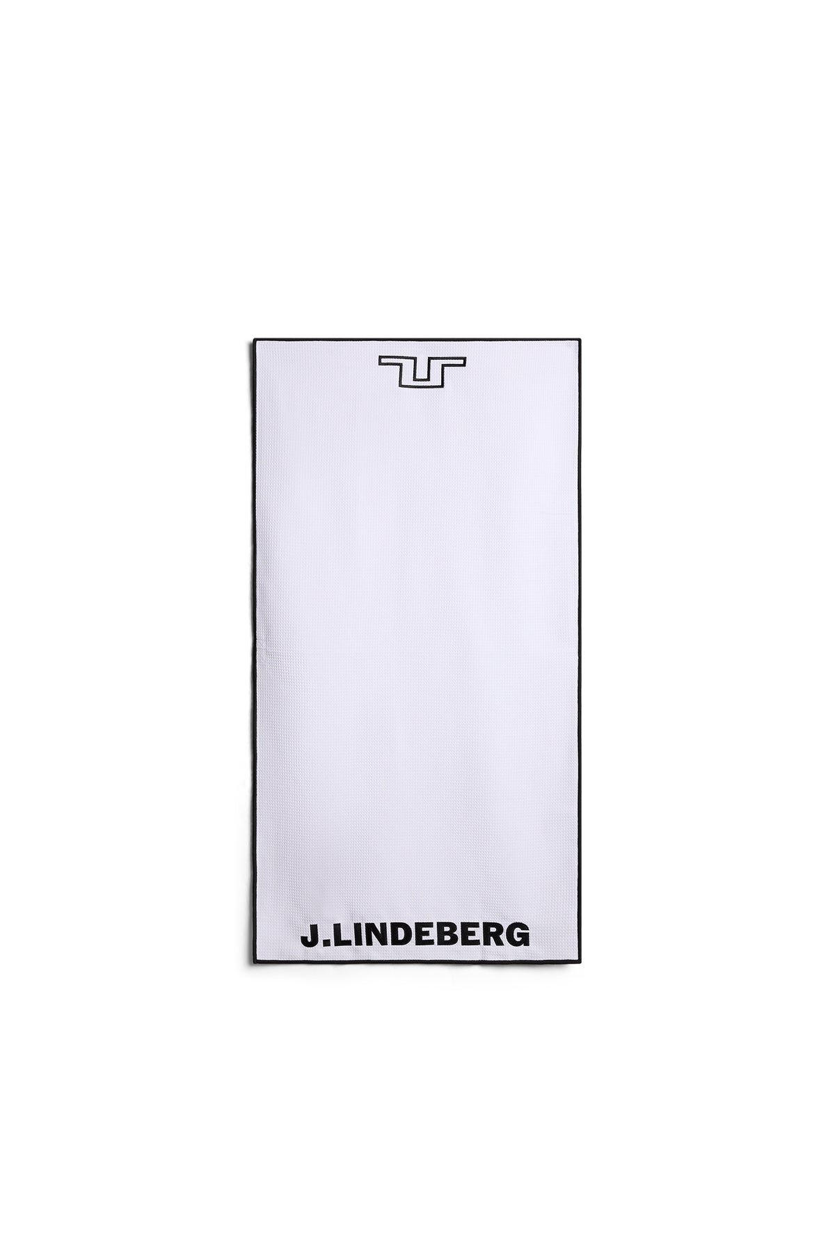 JL Golf Towel in White by J.Lindeberg