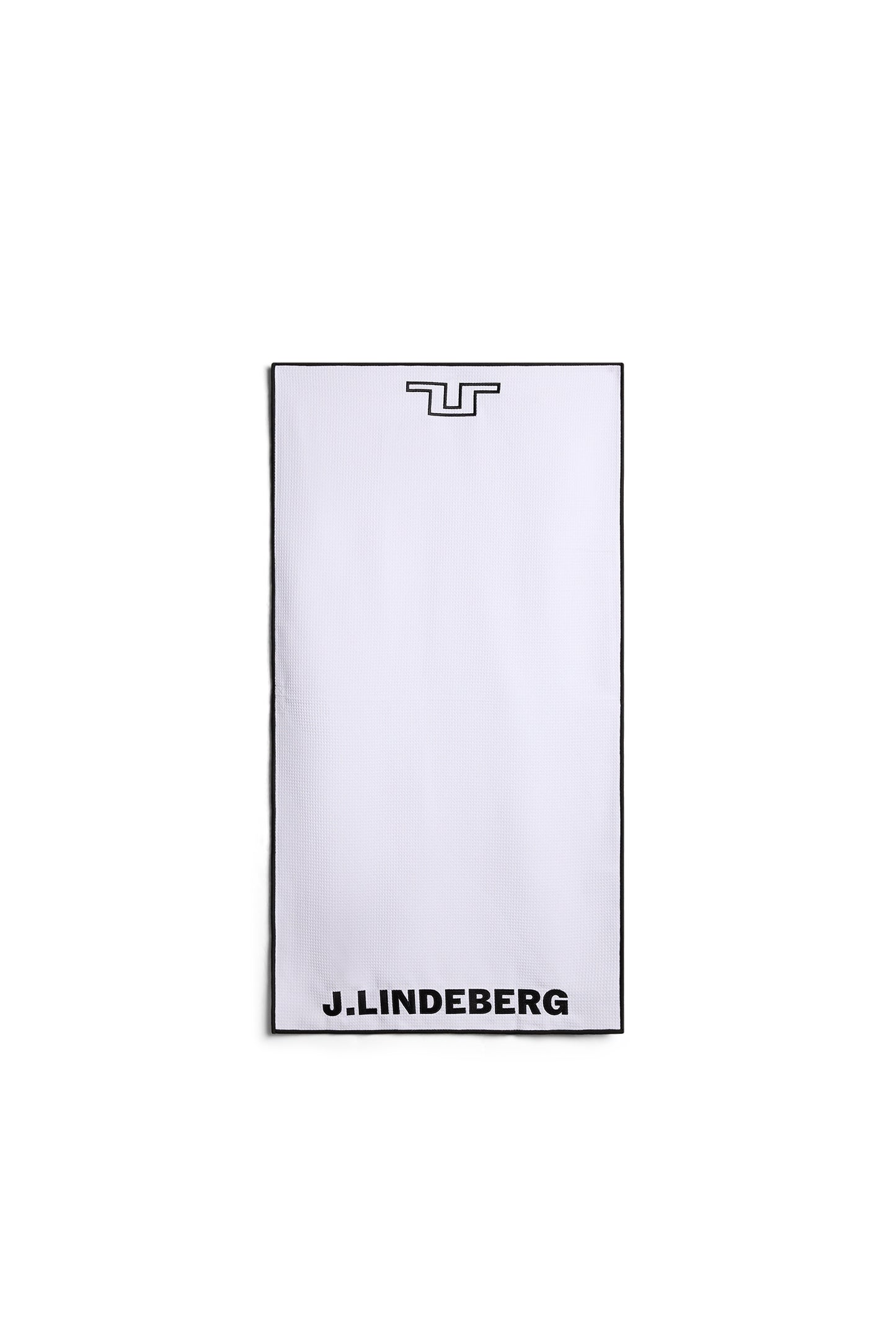 JL Golf Towel in White by J.Lindeberg