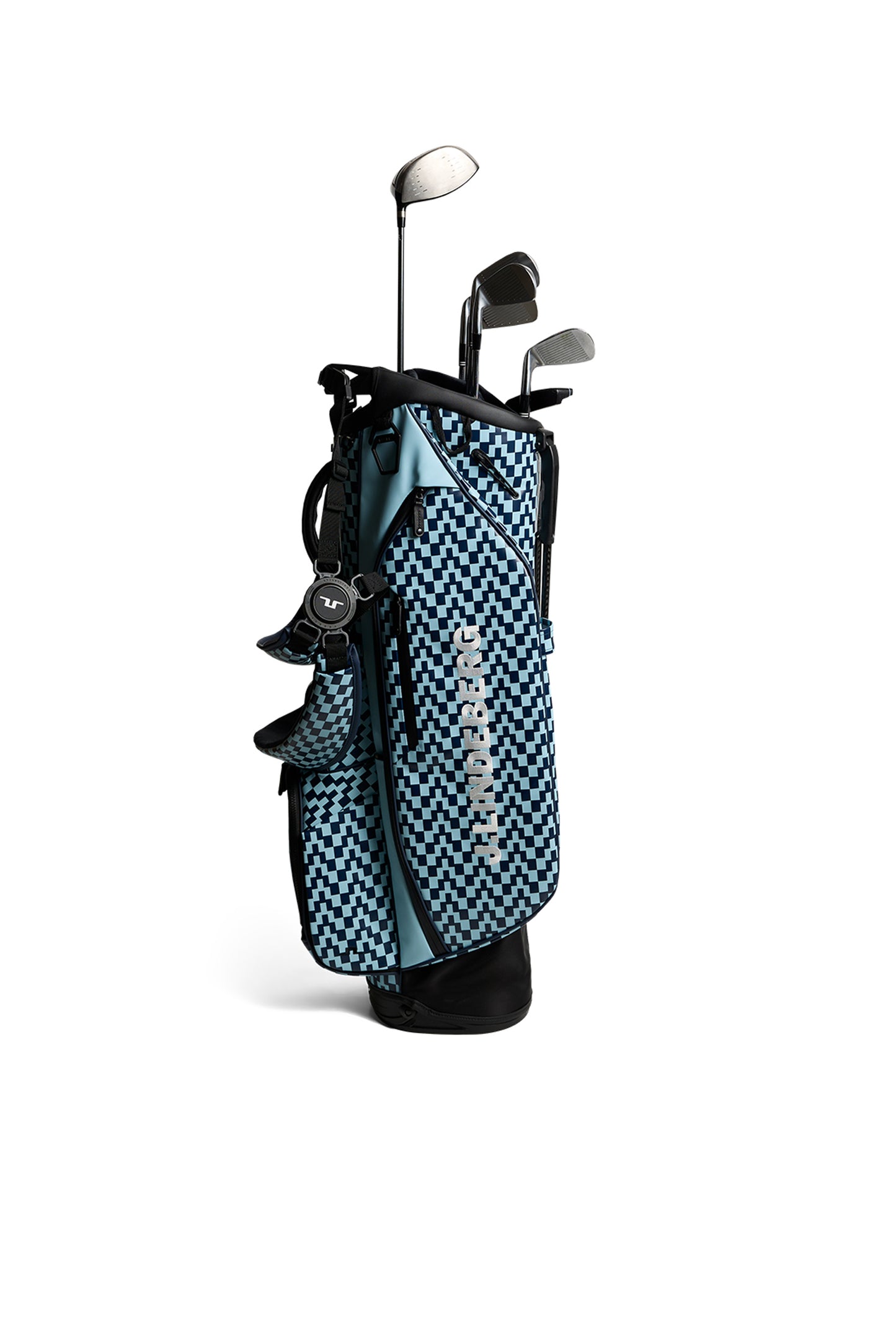 Play Stand Bag Printed in Bridge Stack Forget Navy M by J.Lindeberg