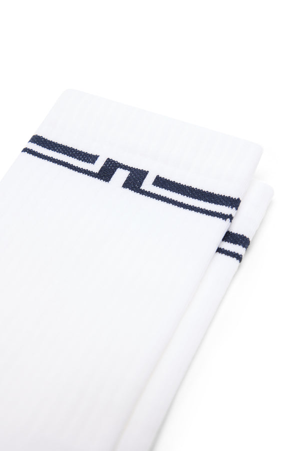 Stratton Golf Sock / White