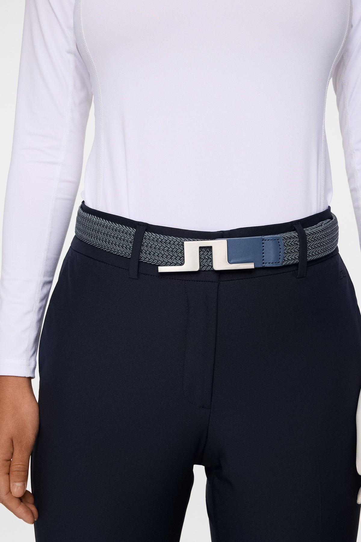 Lykke Braided Belt in Vintage Indigo by J.Lindeberg