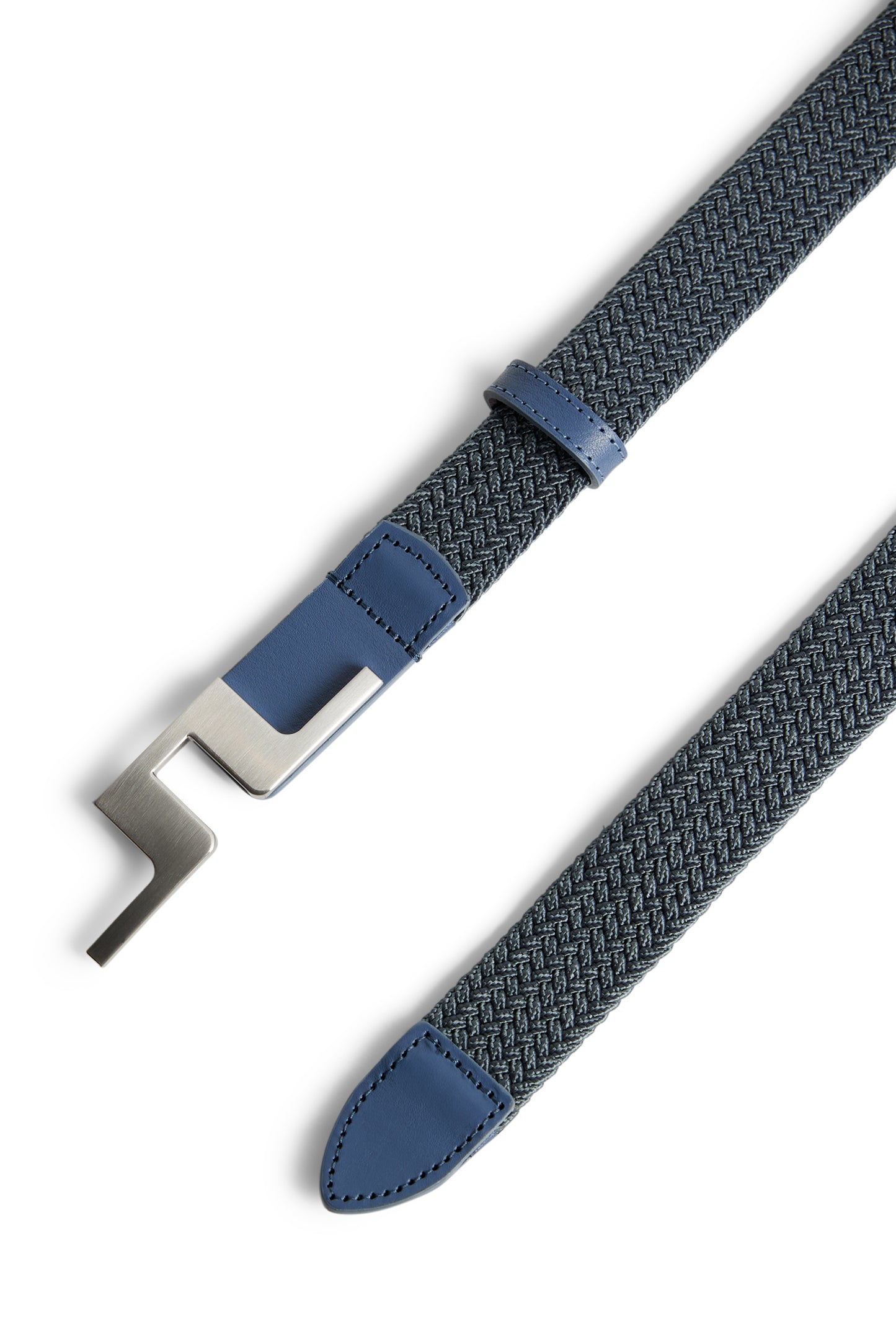 Lykke Braided Belt in Vintage Indigo by J.Lindeberg