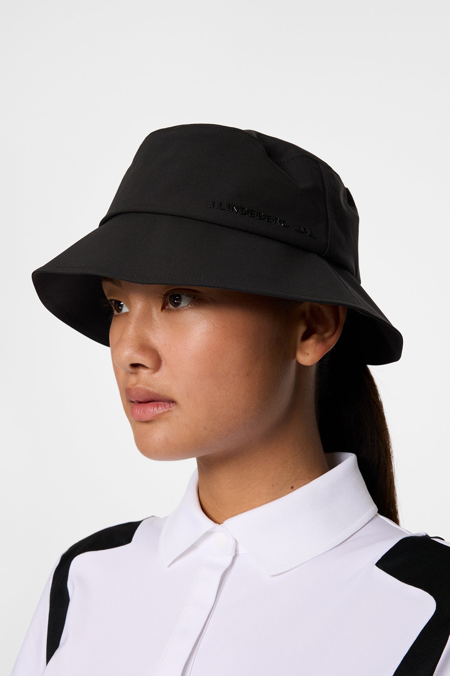 Sade Rain Bucket Hat in Black by J.Lindeberg