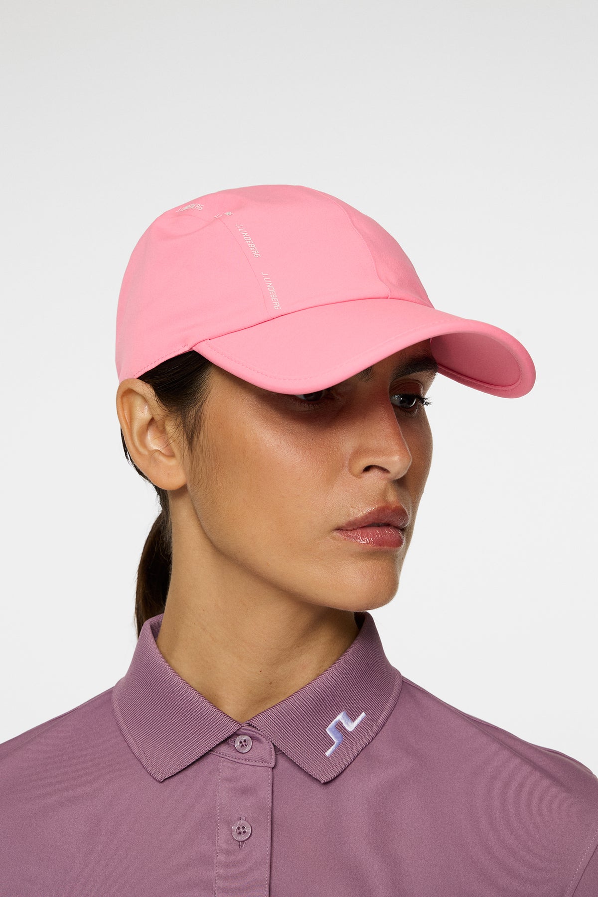 Strike cap in Eosine Pink by J.Lindeberg