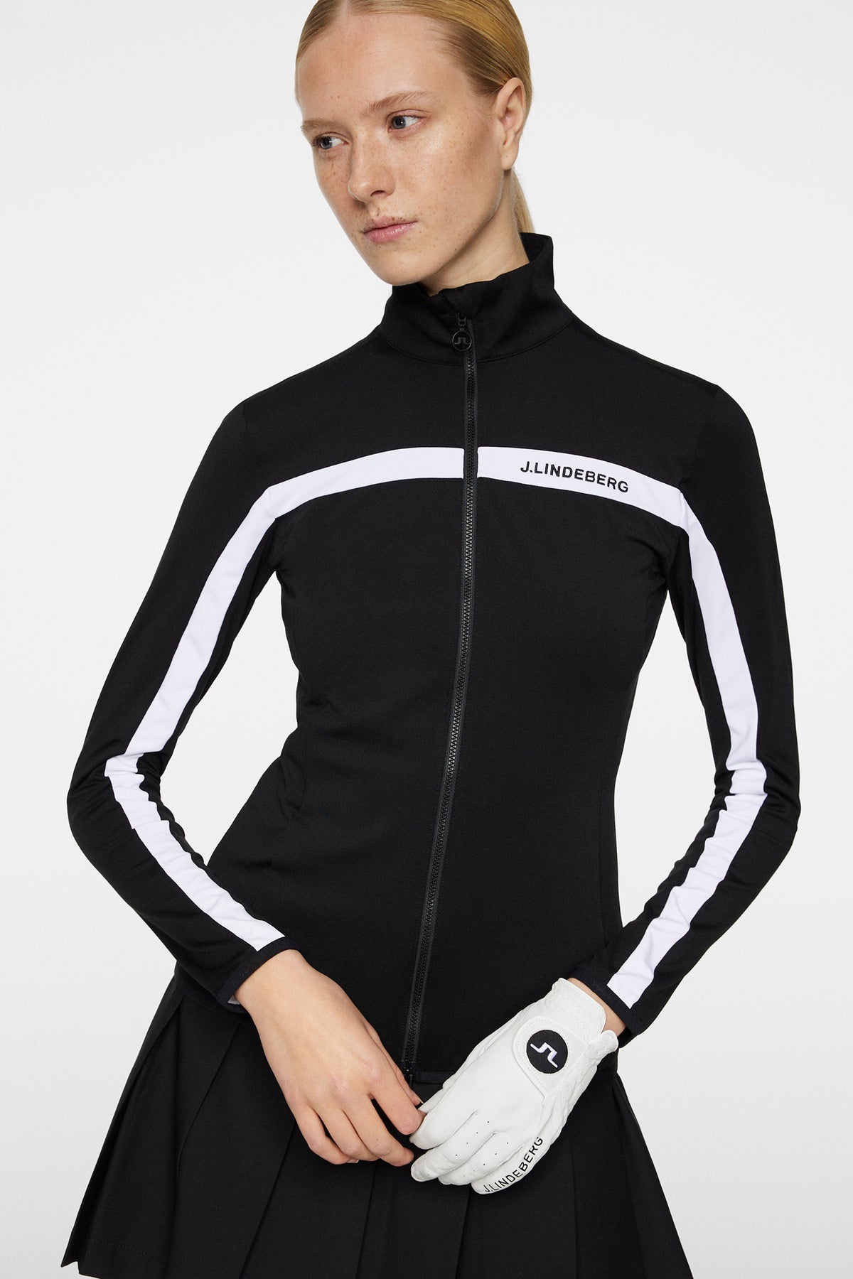 Janice Mid Layer in Black by J.Lindeberg