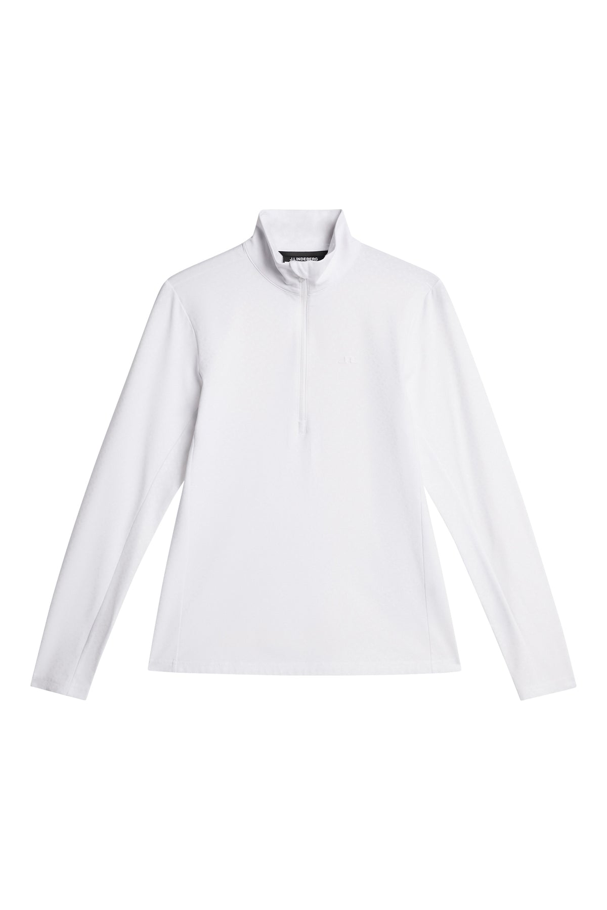 Lauryn Quarter Zip Mid Layer in White by J.Lindeberg