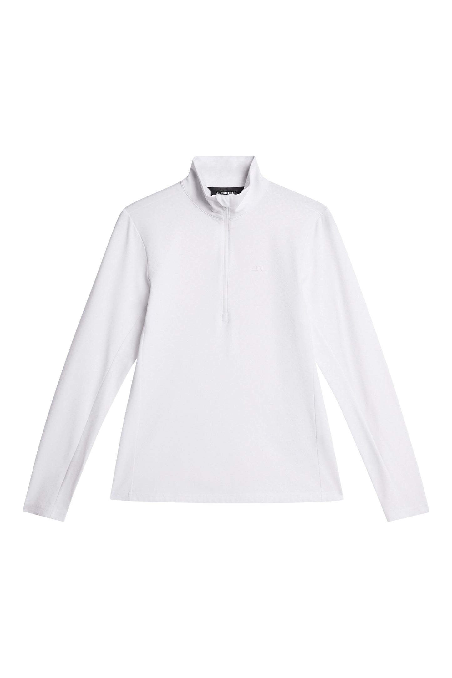 Lauryn Quarter Zip Mid Layer in White by J.Lindeberg