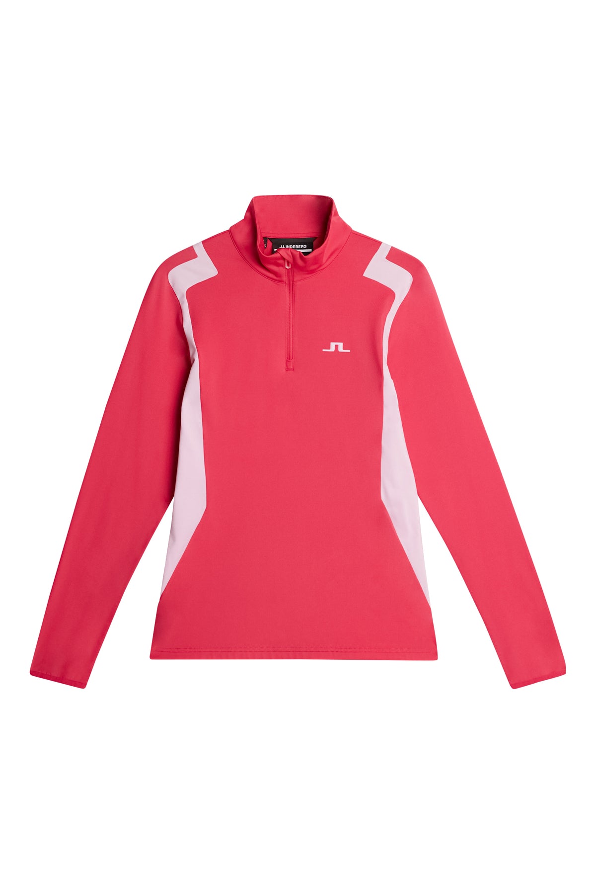 Mae Quarter Zip Mid Layer in Azalea by J.Lindeberg