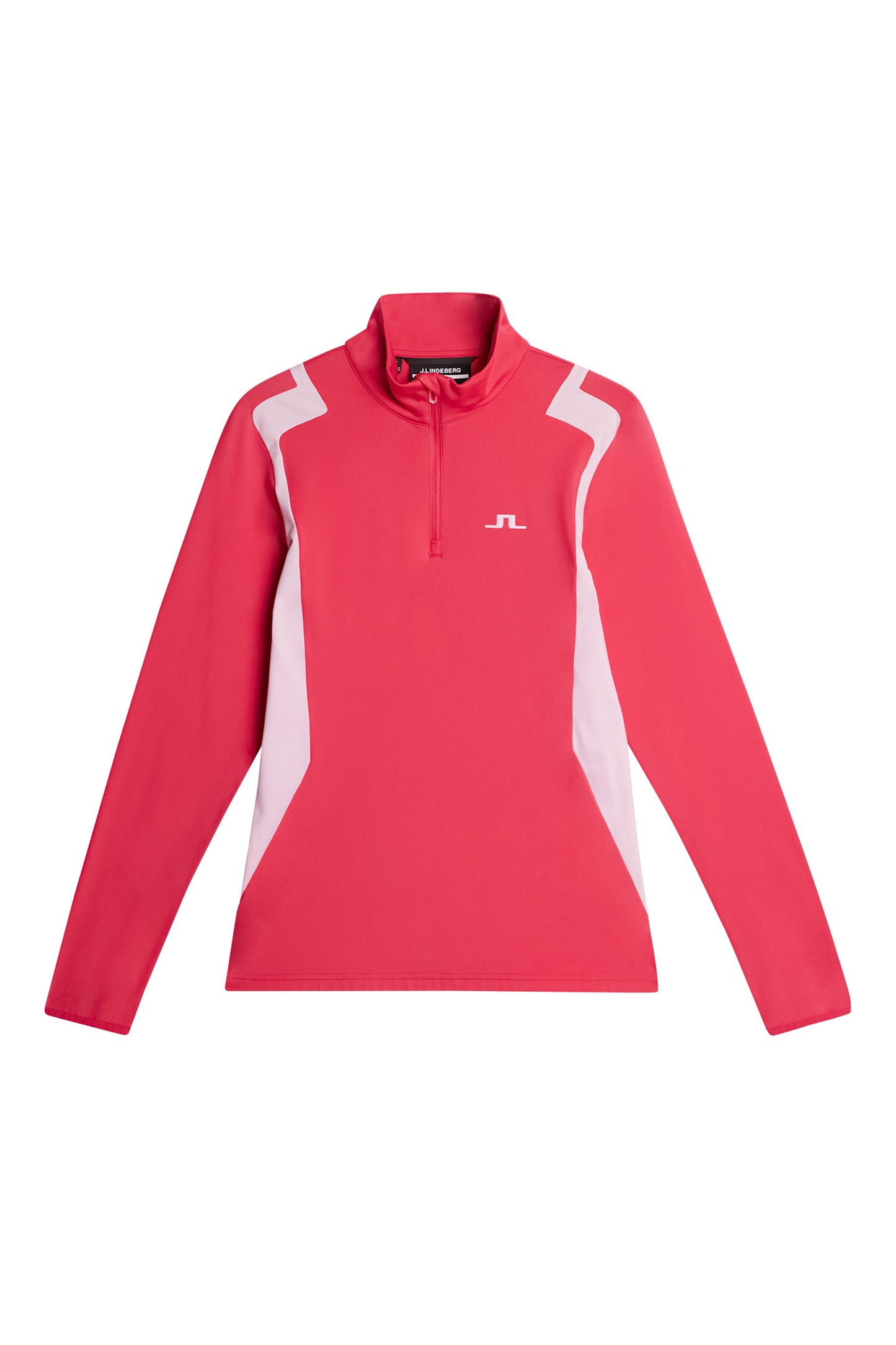 Mae Quarter Zip Mid Layer in Azalea by J.Lindeberg