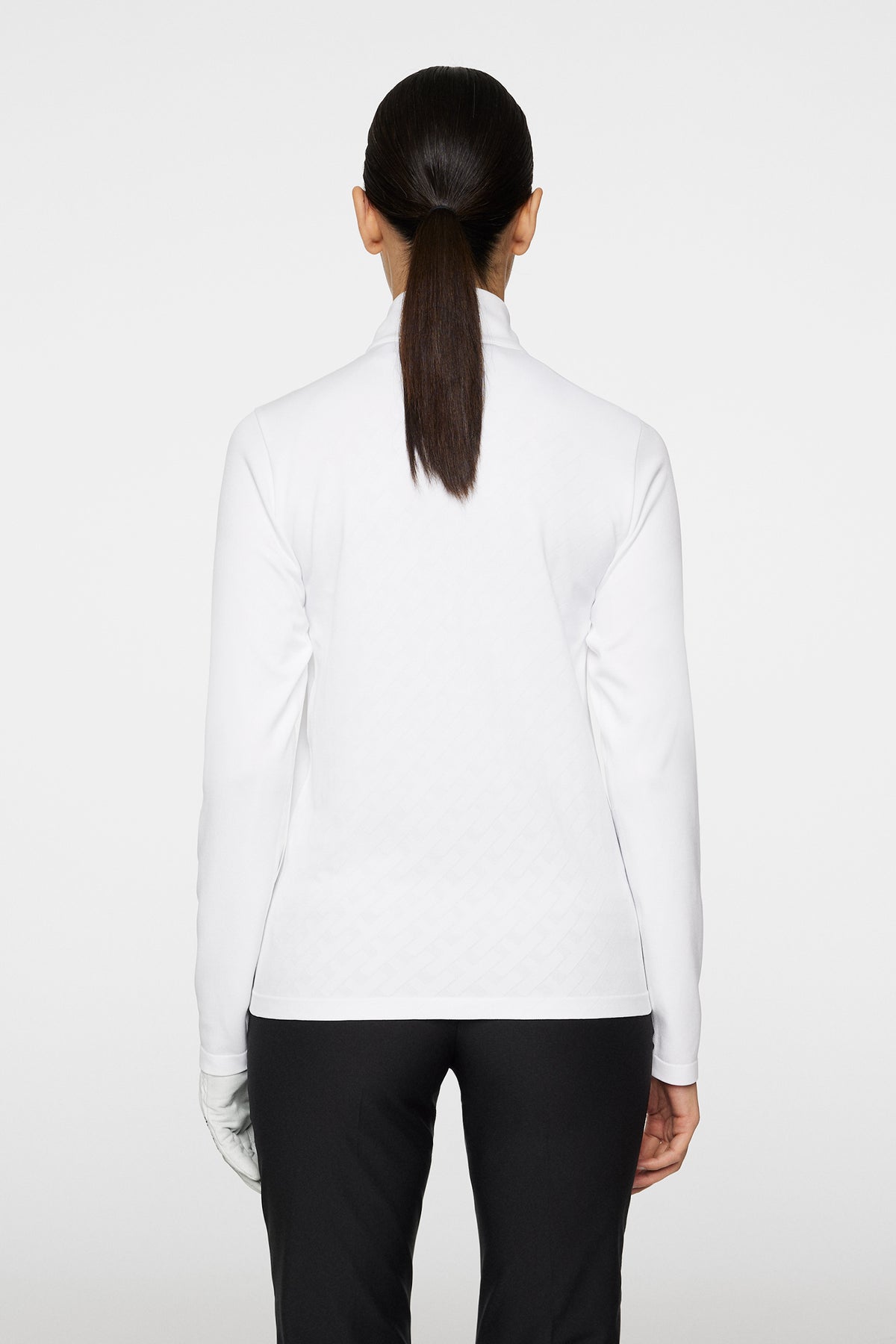 Nancy Seamless Mid Layer in White by J.Lindeberg