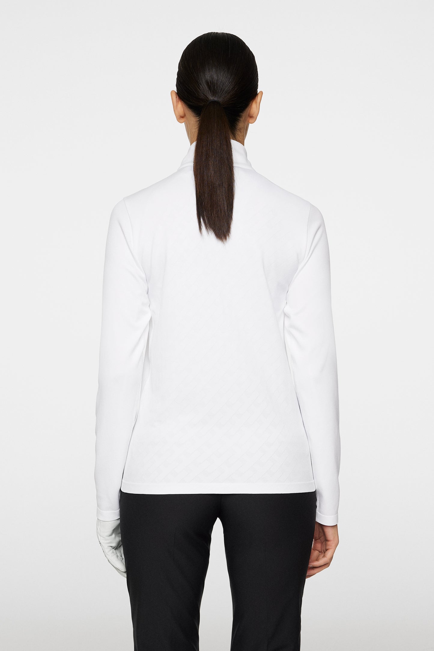 Nancy Seamless Mid Layer in White by J.Lindeberg