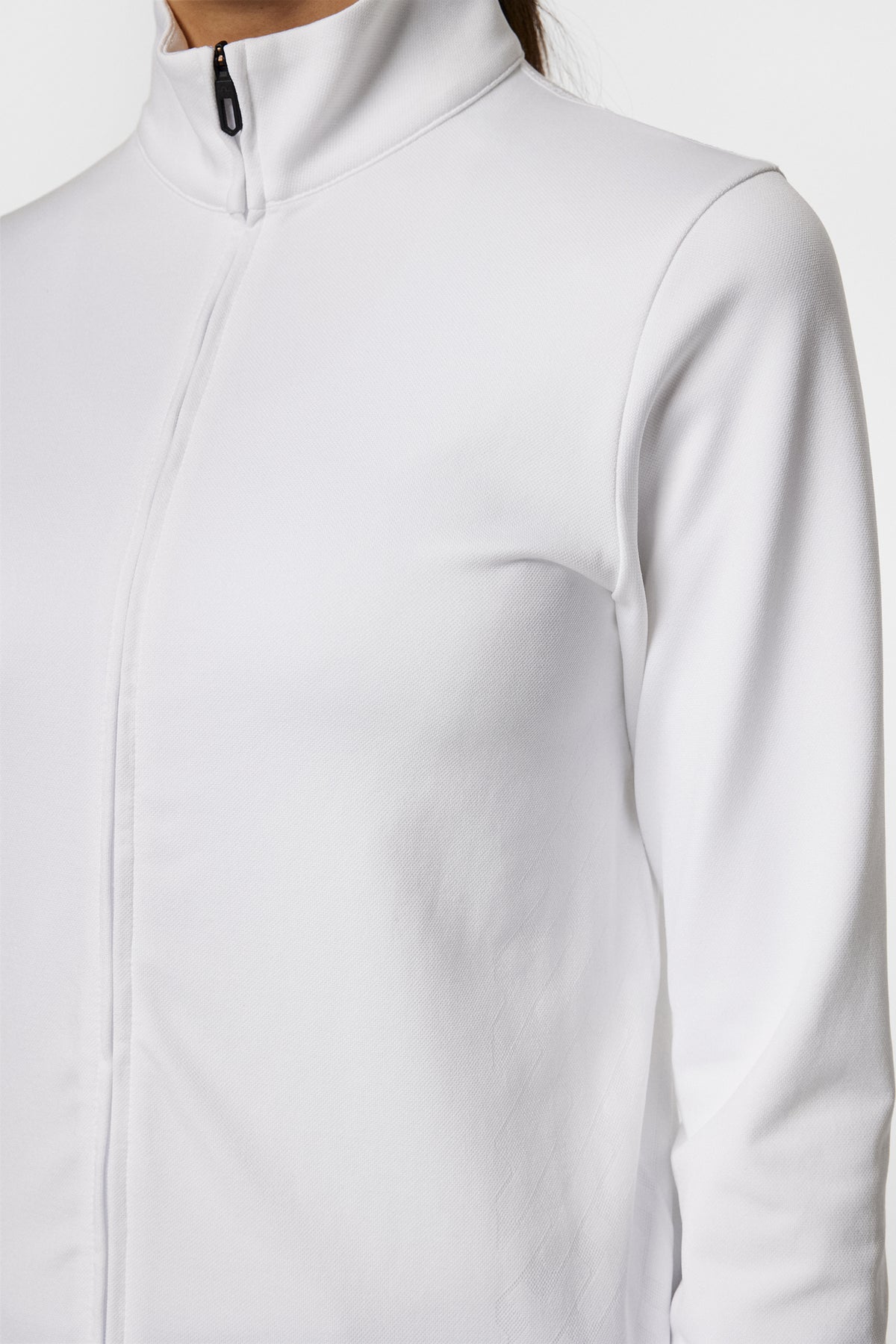 Nancy Seamless Mid Layer in White by J.Lindeberg