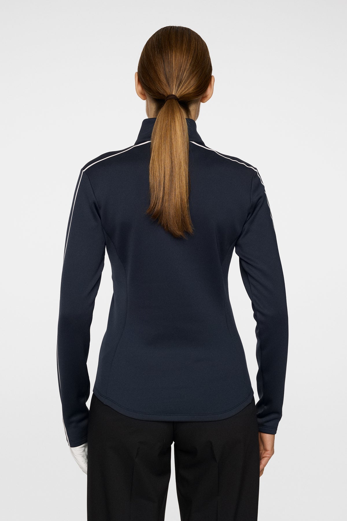 Nefe Quarter Zip Mid Layer in JL Navy by J.Lindeberg