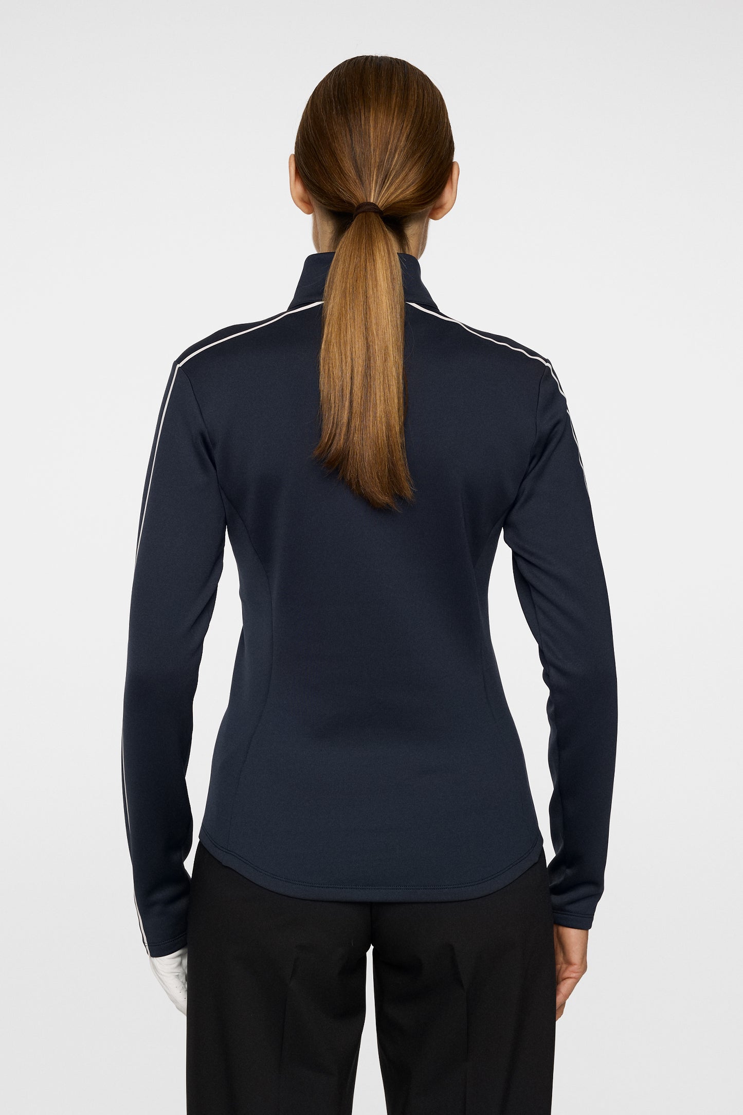 Nefe Quarter Zip Mid Layer in JL Navy by J.Lindeberg