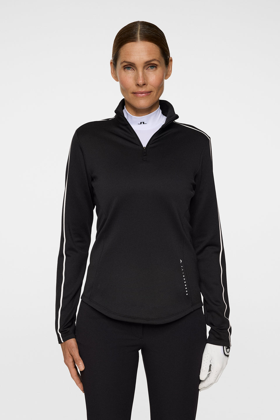 Nefe Quarter Zip Mid Layer / Black
