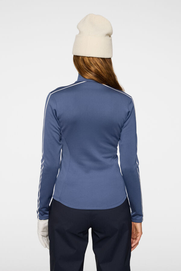 Nefe Quarter Zip Mid Layer / Vintage Indigo – J.LINDEBERG