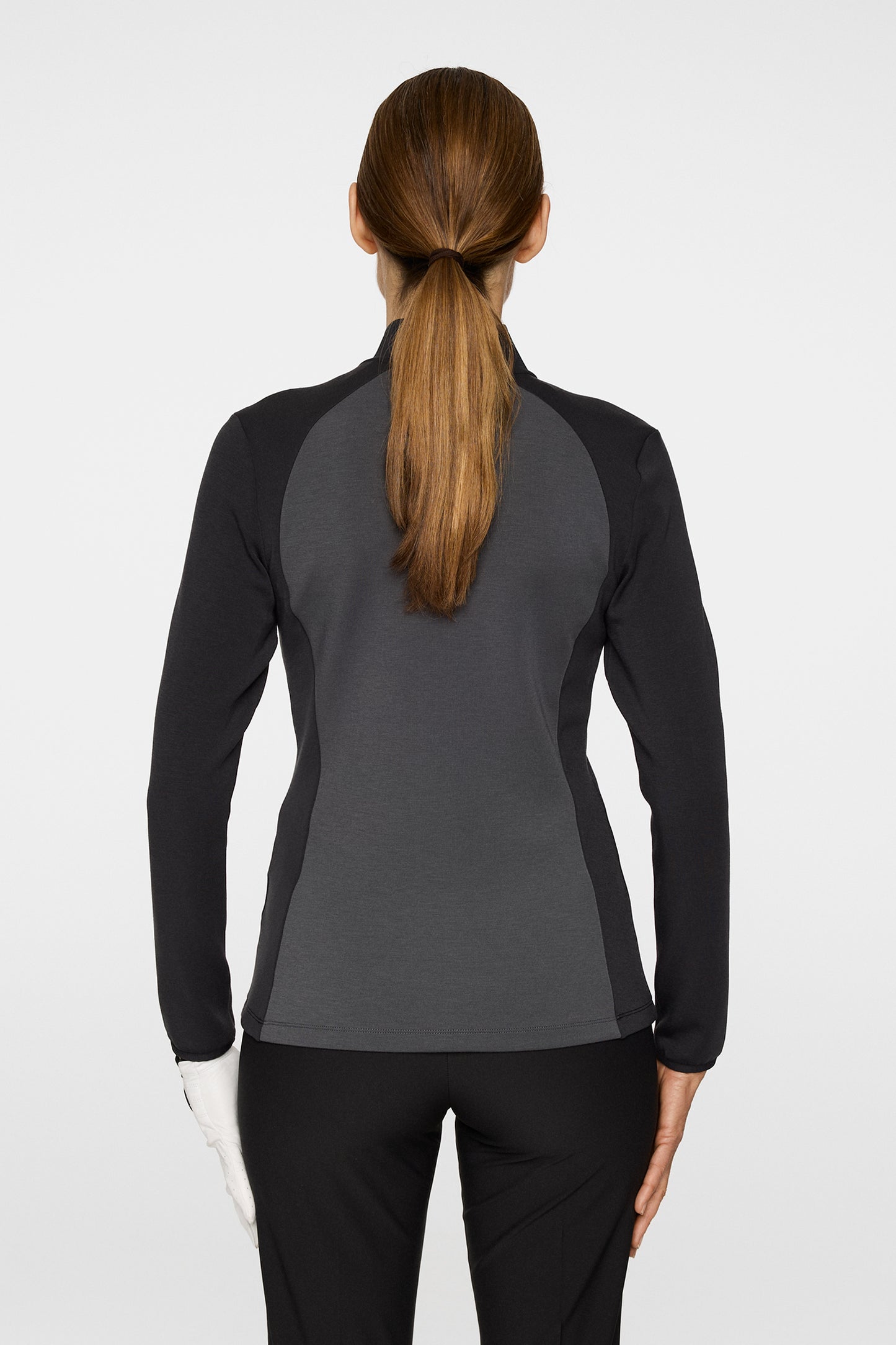 Nami Zip Mid Layer in Black by J.Lindeberg