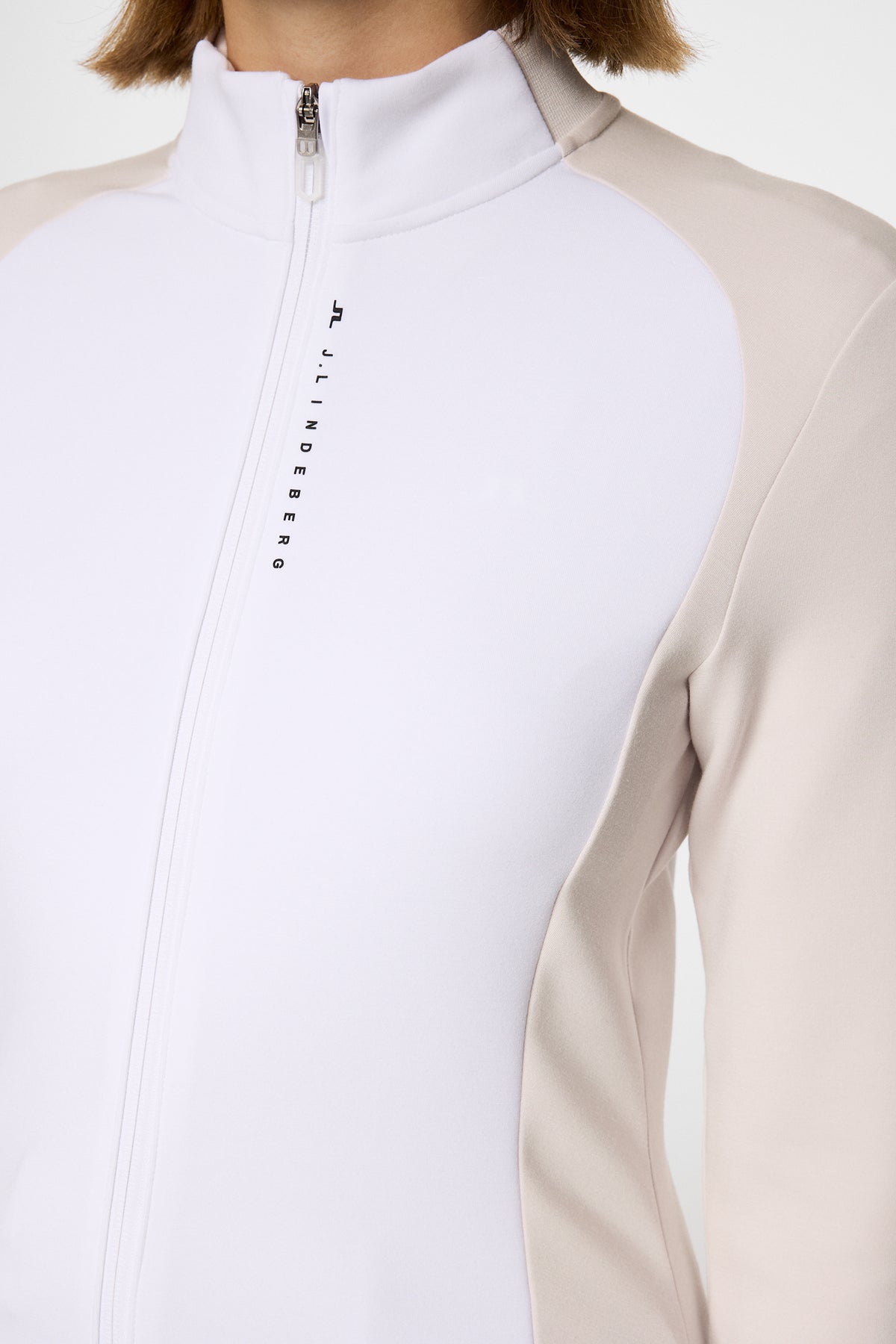 Nami Zip Mid Layer in Grey Lilac by J.Lindeberg