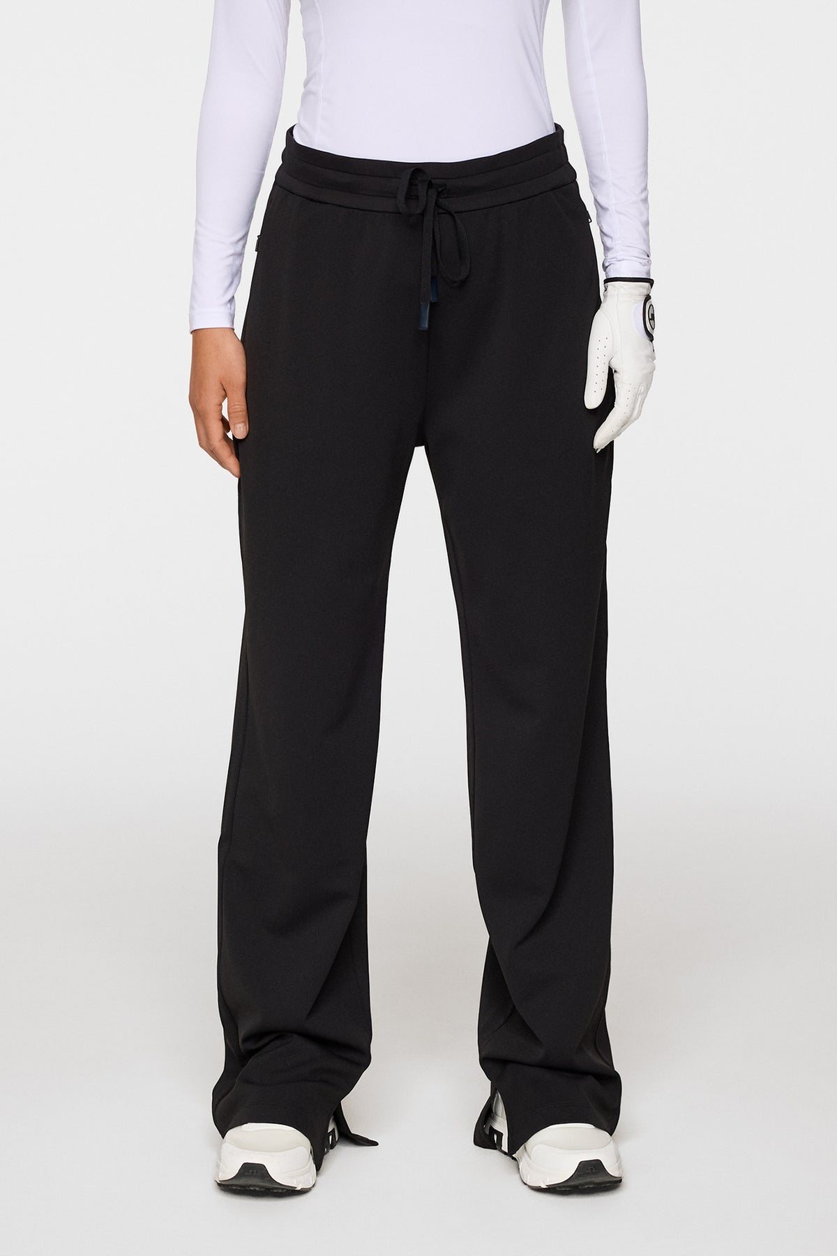 Harmony Jersey Pants in Black by J.Lindeberg