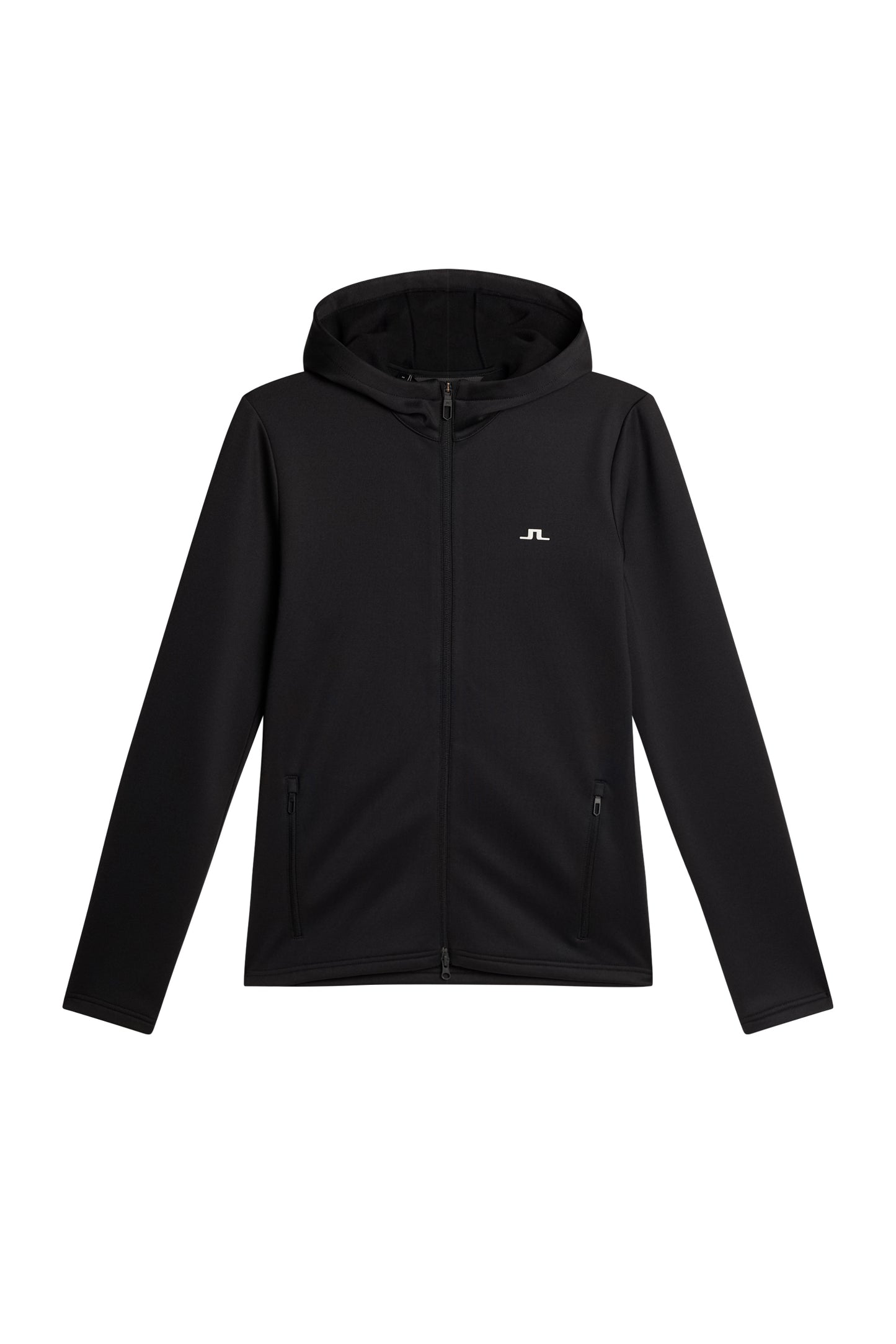 Aerialle Zip Hood in Black by J.Lindeberg