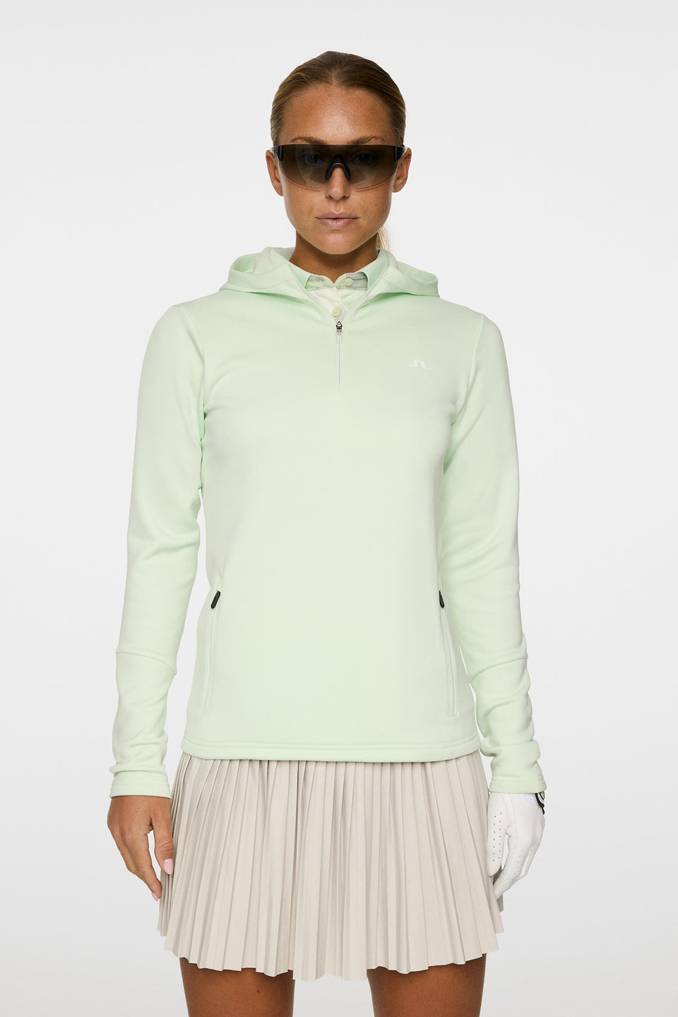 Aerialle Quarter Zip Hood / Ambrosia