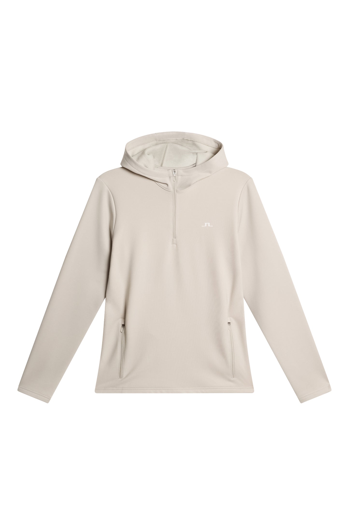 Aerialle Quarter Zip Hood in Moonbeam by J.Lindeberg